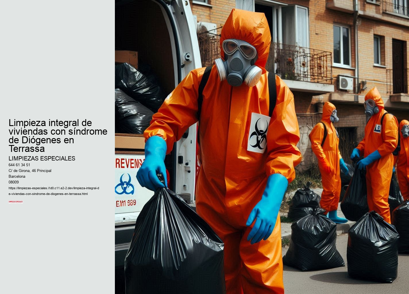 Limpieza integral de viviendas con síndrome de Diógenes en Terrassa